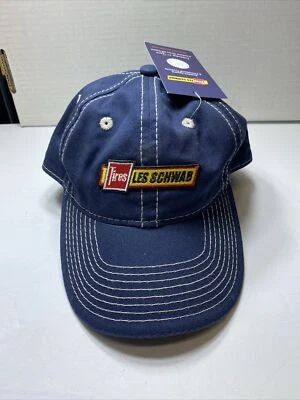 Gorra de béisbol ajustable vintage Les Schwab Tires sombrero azul de mezclilla nueva de colección Foto 1 de 4
