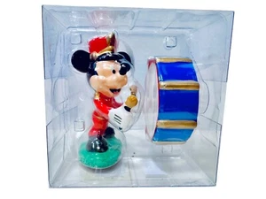Disney Vintage Mickey Mouse Drum Major & Base Drum Ceramic Salt & Pepper Set New - Picture 1 of 12
