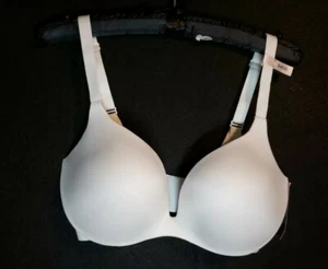 34DD Ambrielle SUPER SOFT Underwire Plunge T-Shirt Bra, White w Defects - Picture 1 of 7