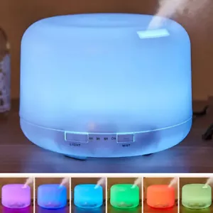 500ML Ultrasonic Aroma Air Vaporizer for Large Room Quiet Mist Humidifier USA - Picture 1 of 12