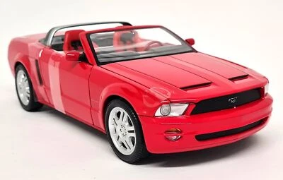 Beanstalk 1/18 Ford Mustang GT Concept Convertible Red Diecast Scale Model Car - Image 1 of 4