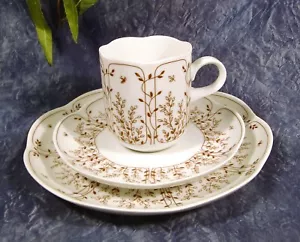Hutschenreuther TIRSCHENREUTH Fleur - 1 Kaffeegedeck BLÄTTERZAUBER braun - Bild 1 von 5