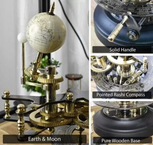 Sistema Solar Royal Decor Orrery con Sol Tierra y Luna, Regalo Hecho a Mano, Decoración - Imagen 1 de 5