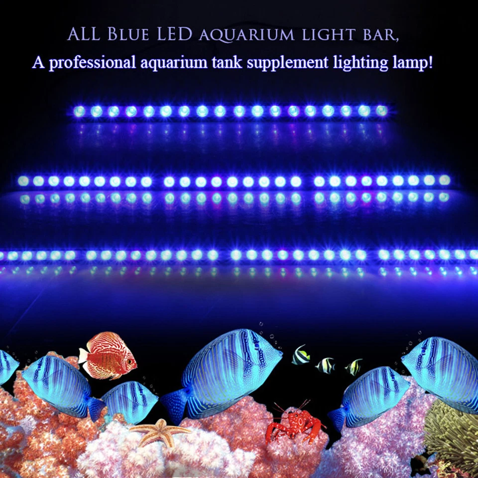 470nm Led Aquarium Bar Light 21.65"/33"/45" Blue Spectrum Strip Light for Tank - Image 1 of 4