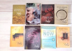 Spirituality Books Lot of 8 Osho Prabhuji Eckhart Tolle The Heart Sutra Vedanta - Picture 1 of 16