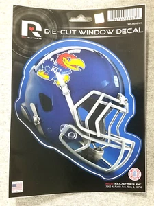 Kansas Jayhawks KU Football Helmet Die-Cut Window Decal NCAA College Football - Picture 1 of 2