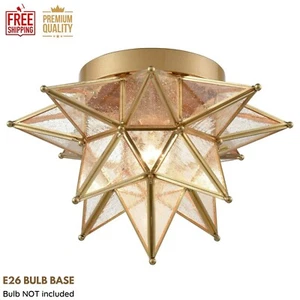 Unique Moravian Star Light Flush Mount Moroccan Celling Lamp for Kitchen Hallway - Picture 1 of 18