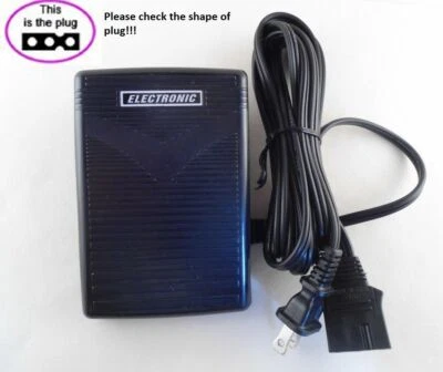 FOOT CONTROL PEDAL +Cord Singer 14U32,14U34,14U34B,14U44,14U44B,14U52 419115-001 - Image 1 of 4