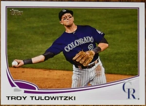 2013 Topps #453 Troy Tulowitzki Colorado Rockies - Picture 1 of 1