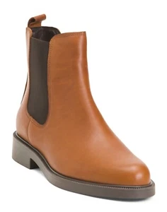 NEW - NELSON Chelsea Leather Boots - SZ 7.5 (38 EU) - Picture 1 of 2