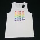 Hurley Pack CTN Jersey Sleeveless  Graphic Tank top  White Cotton 