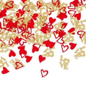 Gold Love Glitter Confetti Bridal Shower Table Scatter 100pcs - Picture 1 of 5