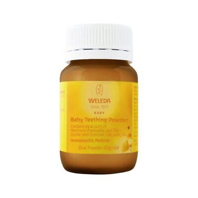 WELEDA Baby Teething Powder 60g Trusted Homeopathic Calming Soothing • 21.94$