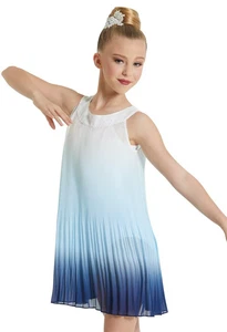 Weissman Costume #12106 Blue Dance Recital Lyrical Large Child LC Ombre Dress - Picture 1 of 1
