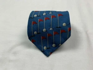 Vintage Ralph Marlin Sports Sink The Putt Golf Herren Seidenkrawatte 59 Zoll - Bild 1 von 12