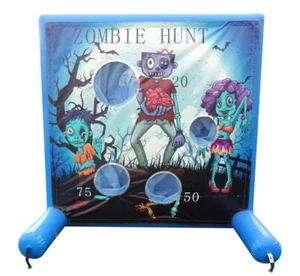 Interactive Sealed Inflatable Air Frame Game Zombie Hunt Event Party Carnival - Picture 1 of 8
