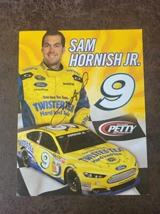 2015 Twisted Tea Sam Hornish Jr. Large Postcard - NASCAR - Autographed! - Picture 1 of 3