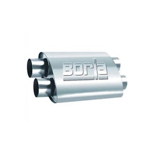 Borla Universal ProXS Series Stainless Steel Dual 2.5" Inlet Oval Muffler 400286 - Picture 1 of 3