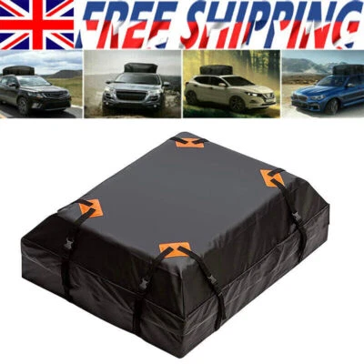 Car Roof Top Cargo Bag Storage Luggage Carrier Travel Waterproof Car Travel Bag - Image 1 of 4