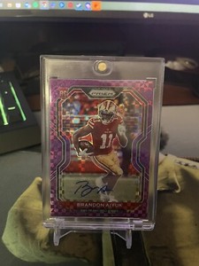 2020 Panini Prizm Brandon Aiyuk Purple Power Prizm Rookie Auto #48/49 49ers RC