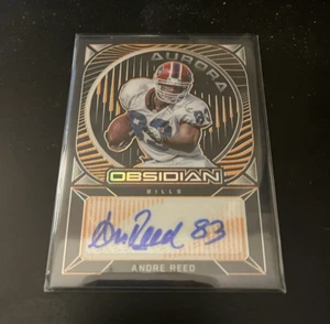 2021 Obsidian Aurora Electric Etch Orange Auto Andre Reed #AA-ARE /50 - Bild 1 von 2