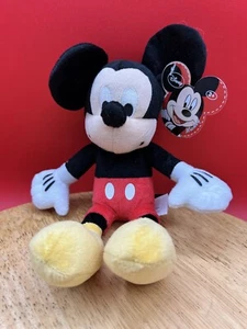 Walt Disney SOFT CLASSIC MICKEY MOUSE 9" Plush STUFFED ANIMAL NEW - Picture 1 of 4