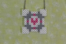 Portal - Companion Cube - Necklace