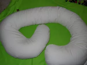 Leachco Snoogle Total Body Pregnancy Maternity Pillow, White - Picture 1 of 4