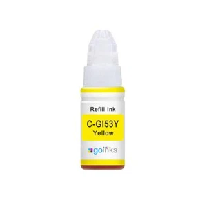1 Yellow Refill Ink Bottle 70ml to replace Canon GI-53Y Compatible/non-OEM - Picture 1 of 1