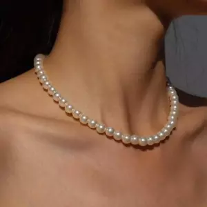 Collana girocollo elegante perle bianche da donna - gioielli alla moda festa matrimonio - Foto 1 di 29