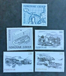 Briefmarke Färöer Stamp - Yvert et Tellier Nr. 64 bis 68 n ** postfrisch (Cyn38) - Bild 1 von 1