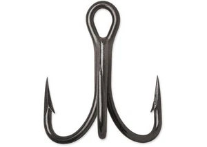 VMC 9626 BN 4X SHORT SHANK TREBLE HOOK--BLACK NICKEL--50 PACK-PICK YOUR SIZE - Picture 1 of 2
