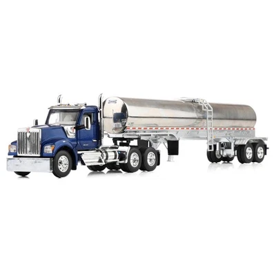 DCP 1/64 Kenworth W990 Day Cab Con Walker Latte Cibo Grado Tank Trailer 60-2094 - Immagine 1 di 4