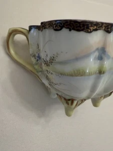 ORIGINA JAPAN PORZELLAN TASSE UND UNTERTASSE FLORAL GOLD AKZENTE - Bild 1 von 9