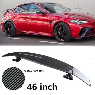 For Alfa Romeo Giuli 46"Rear Trunk Spoiler Racing Lip GT Wing Carbon Fiber Styl Foto 1 de 4