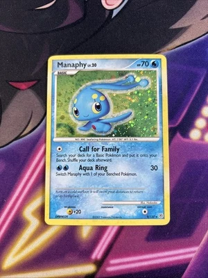 Manaphy 9/130 Holo Rare Diamond & Pearl Base Set Pokemon Card 2007 NM - Image 1 of 2