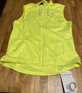 PEARL iZUMi Elite Barrier Cycling Vest Womens Large Highlighter Green/Yellow NEW - Picture 1 of 11
