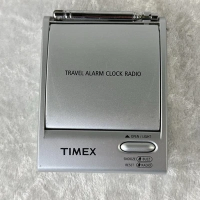 Timex Flip Top Travel Alarm Clock Radio - T315S - Tested - Image 1 of 4