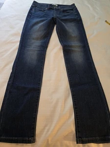 Pantalones de mezclilla ajustados elásticos lavados oscuros Sonoma talla 4 para mujer usados en excelente estado - Imagen 1 de 12
