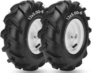13x5.00-6" Tiller Tire and Wheel, 3/4" Axle Size 13x5.00-6  - Foto 1 di 7