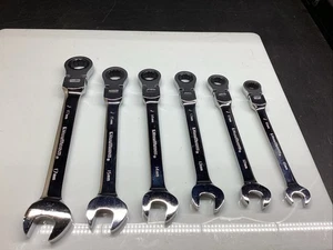 6er Set Gearwrench Flex Head Kombinationsschraubenschlüssel 17mm,15mm,14mm,13mm,12mm,10 - Bild 1 von 23
