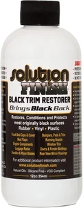 Solution Finish Black Plastic Vinyl Trim Restorer Use for Car Truck Detail 12oz - Picture 1 of 6