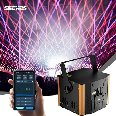12W ILDA 3D RGB Animation Professional Disco Culb Effect Full Color Stage Effect - Image 1 of 4