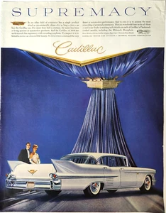 Cadillac Sedan DeVille GM Vintage 1958 Car Ad Magazine Print Automobile - Picture 1 of 6