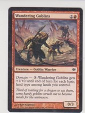 Magic MTG Tradingcard Conflux 2009 Wandering Goblins 76/145