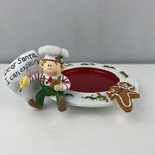 Yankee Candle Christmas Elf Jar Candle Plate Dear Santa 2011