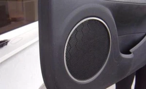 RINGS FRONT SPEAKERS STAINLESS STEEL FIAT GRANDE PUNTO EVO ABARTH MULTIAIR 1 - Picture 1 of 1