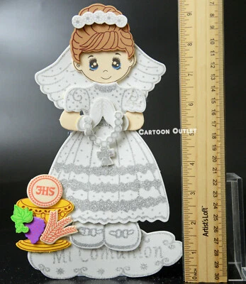 10 First Communion Recuerdos Primera Comunion Favors BIG Foam Girl Christening  - Image 1 of 4