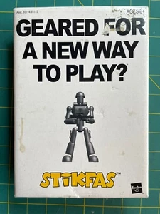 Stikfas Alpha Male Military Black Action Figure Kit 2002 Hasbro Rare NIB NEW - Picture 1 of 5