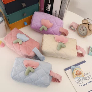 Corduroy Pencil Bag Stationery Bag School Supplies Cosmetic Bag INS Cute /a - Picture 1 of 15